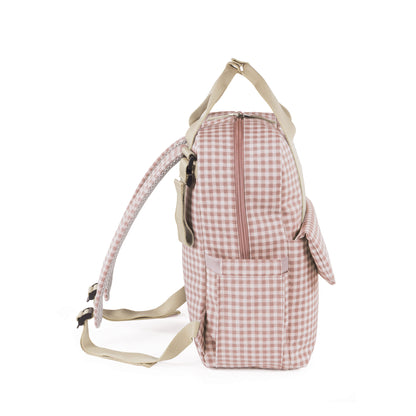 Mochila I Love Vichy rosa - Walking Mum