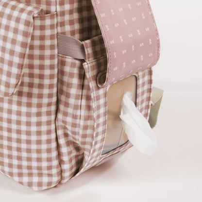 Mochila I Love Vichy rosa - Walking Mum