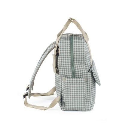 Mochila I Love Vichy verde - Walking Mum