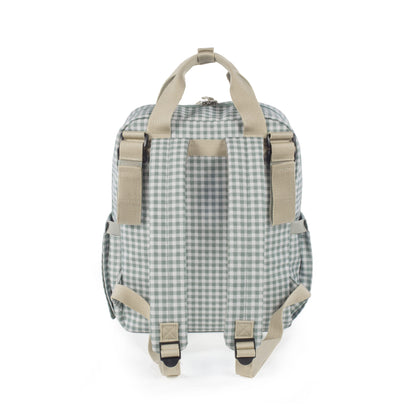 Mochila I Love Vichy verde - Walking Mum