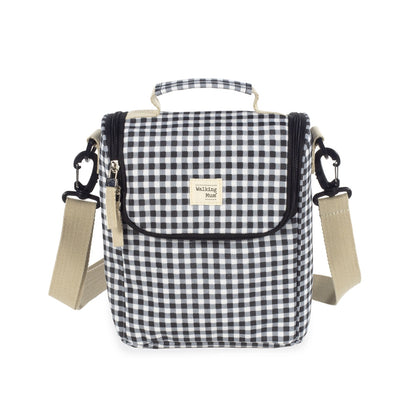 Bolsa térmica I Love Vichy negro - Walking Mum