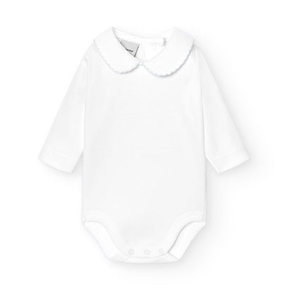 Body unisex cuello polo piqué gris - Babidu