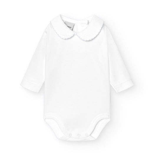 Body unisex cuello polo piqué gris - Babidu