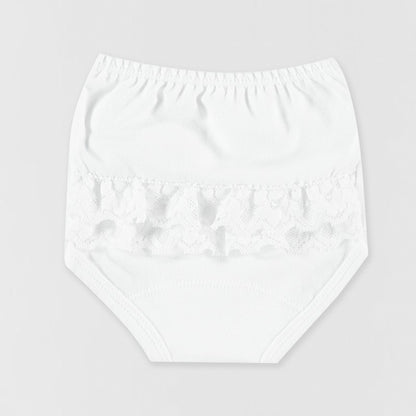 Cubrepañal bebé volantes de puntilla - Babidu