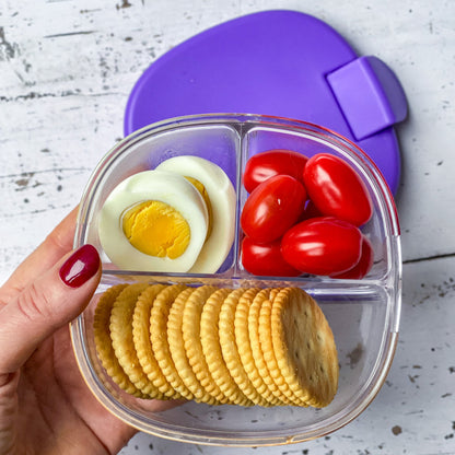 Bowl snack 3 compartimentos Purple - Yumbox