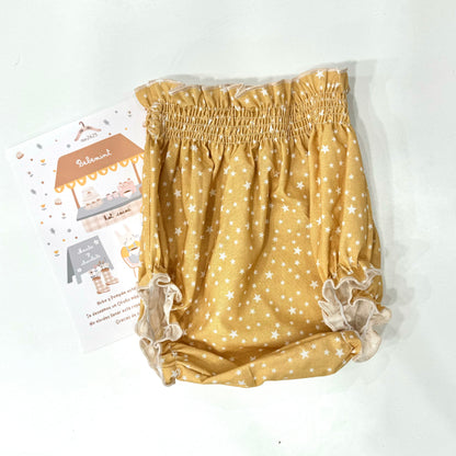 Cubrepañal Estrellas mostaza Bebemint