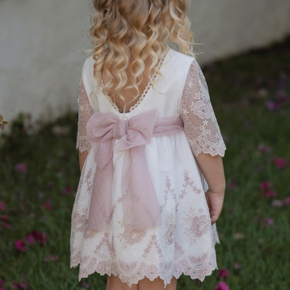 Vestido niña gasa bordado Miranda