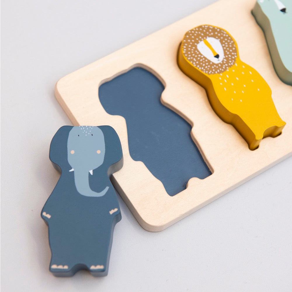 Puzzle formas animales madera - Trixie