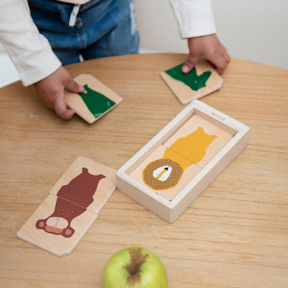 Puzzle animales combinado madera - Trixie