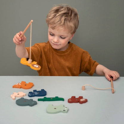 Juego de pesca madera animales - Trixie
