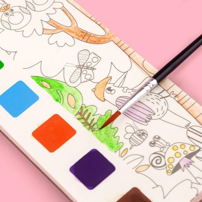 Libro de acuarelas Amigos animales MierEdu