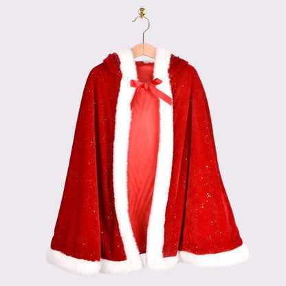 Capa Velvet Roja de Navidad 3-8 Años - Den Goda Fen