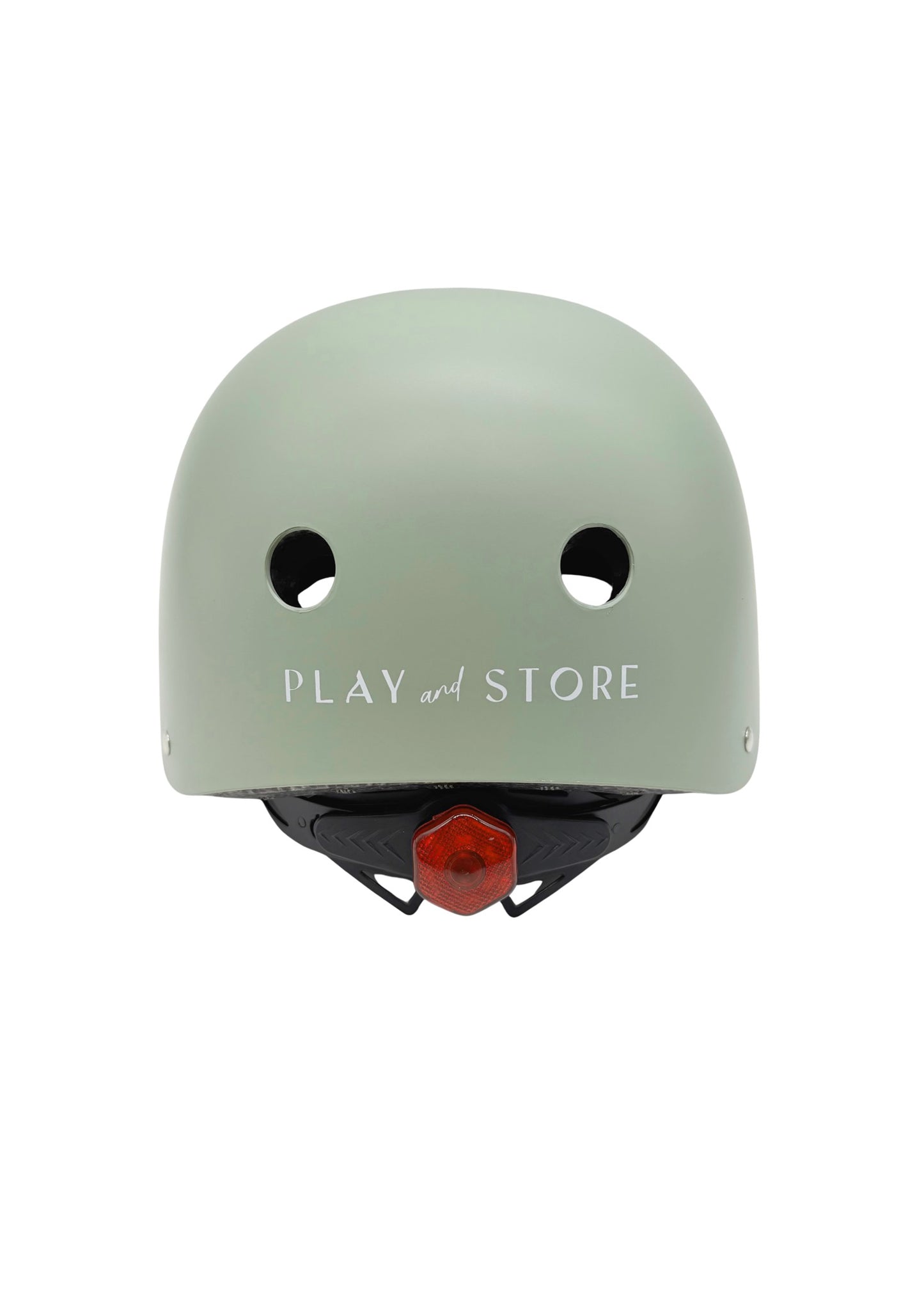 Casco con luz trasera Green - Play and Store