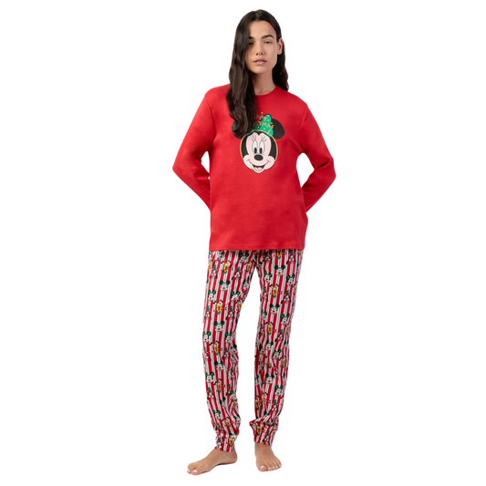 Pijama mujer Minnie Party Friends - Navidad