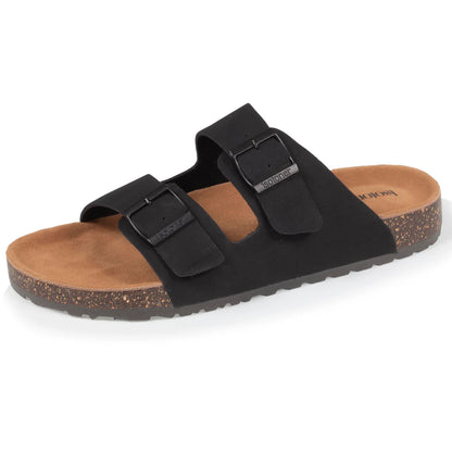 Sandalias dos tiras ajustables negro - Isotoner