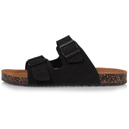 Sandalias dos tiras ajustables negro - Isotoner