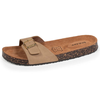 Sandalias una tiras ajustables camel - Isotoner
