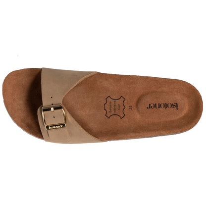 Sandalias una tiras ajustables camel - Isotoner