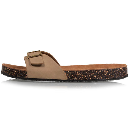 Sandalias una tiras ajustables camel - Isotoner