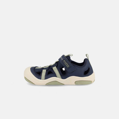 Sandalias Trecking Barefoot Olimpo Marino - Blanditos