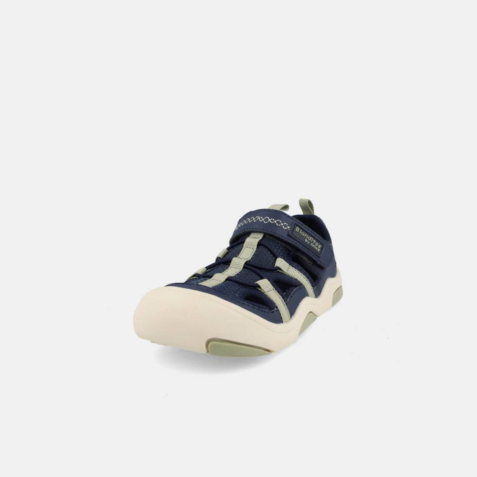Sandalias Trecking Barefoot Olimpo Marino - Blanditos