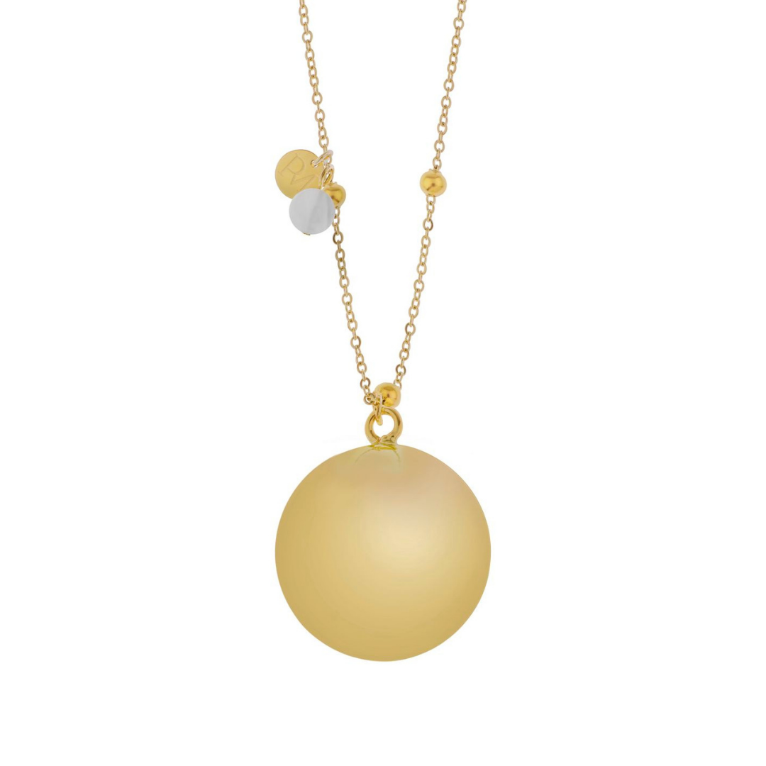 Llamador de ángel Olivia Gold/Grey agate - Proud Mamá