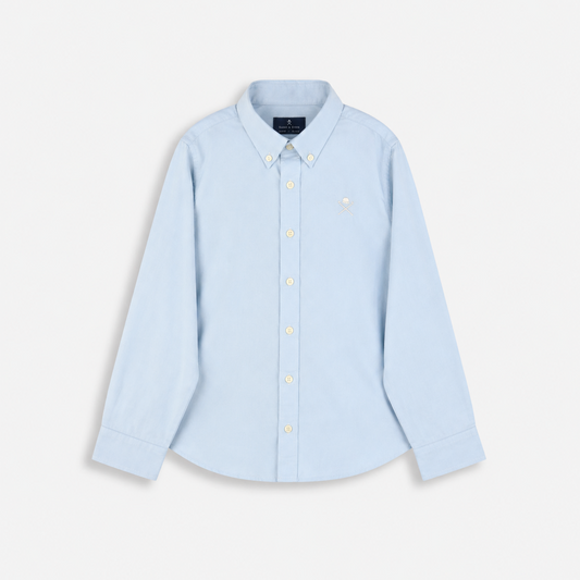 Camisa Oxford Icon Kids Azul Helado - Harper & Neyer