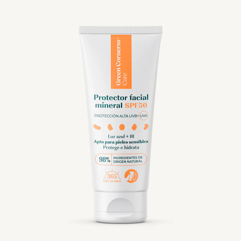 Protector facial mineral SPF50 50ml - Green Cornerss