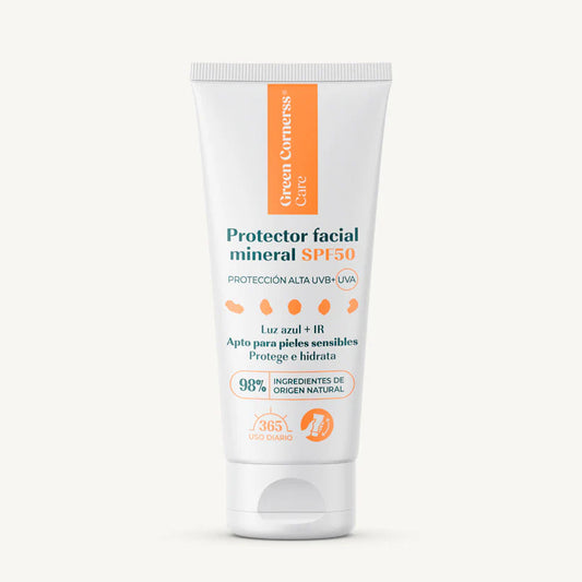 Protector facial mineral SPF50 50ml - Green Cornerss