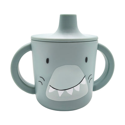 Taza silicona con boquilla Mr. Shark - Trixie