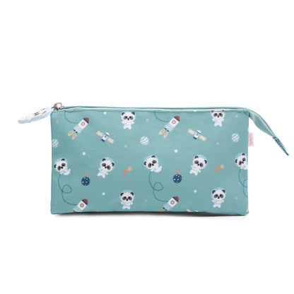 Estuche 3 Compartimentos Pandas in Space - Tutete