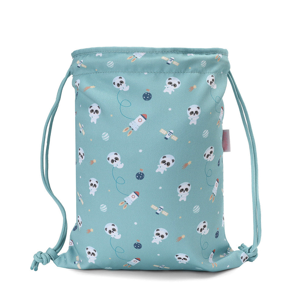 Mochila Saco Tela Pandas in Space - Tutete