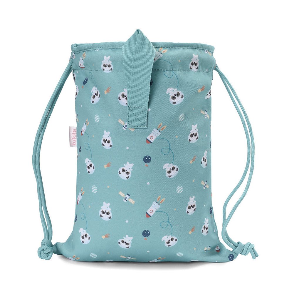 Mochila Saco Tela Pandas in Space - Tutete
