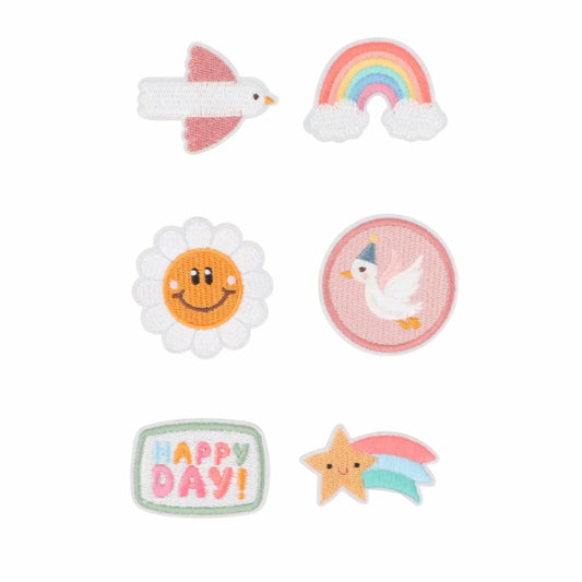 Set de Parches Textiles Autoadhesivos Happy Day - Tutete