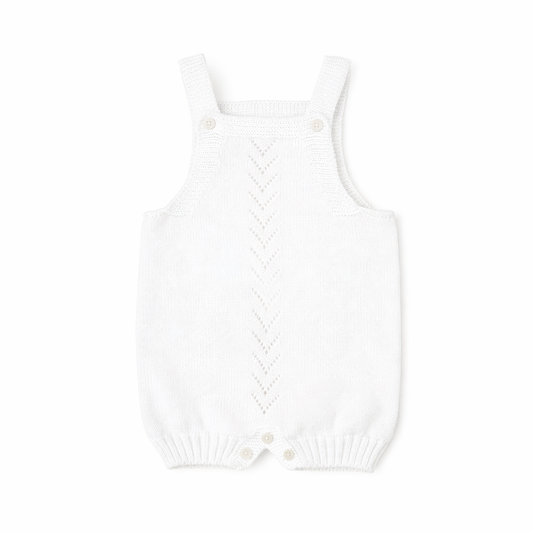 Pelele tirantes tricotosa blanbo Viento – Babidu