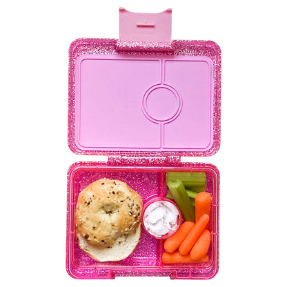Caja almuerzo snack 3C Glitter Pink - Yumbox