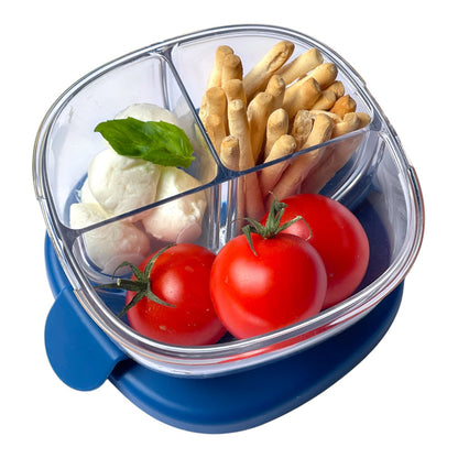 Bowl snack 3 compartimentos Navy blue - Yumbox