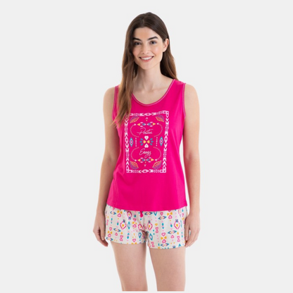 Pijama sin mangas corazones - Massana