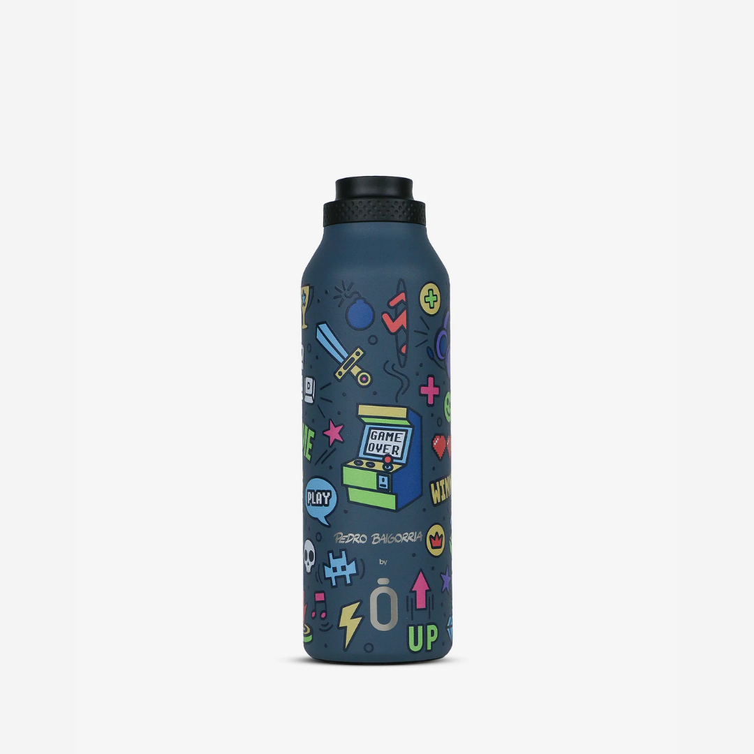 Botella Runbott Mii Retro Gamer Ocean - Pedro Baigorria 600ml
