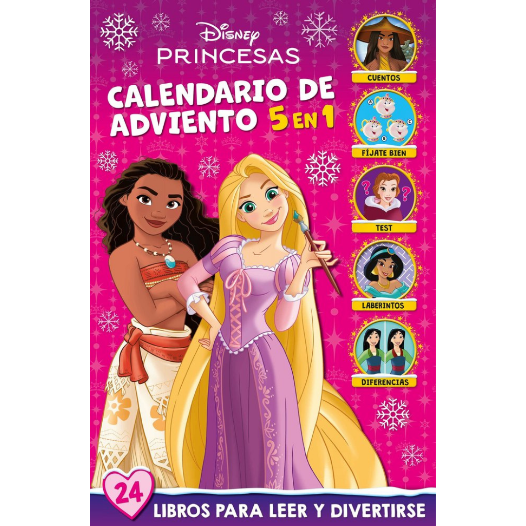 Princesas calendario adviento 5 en 1
