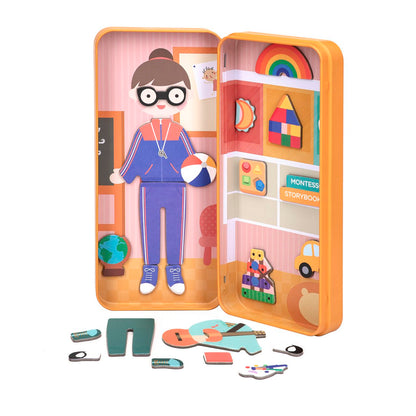 Puzzle caja magnética Profesora infantil MierEdu