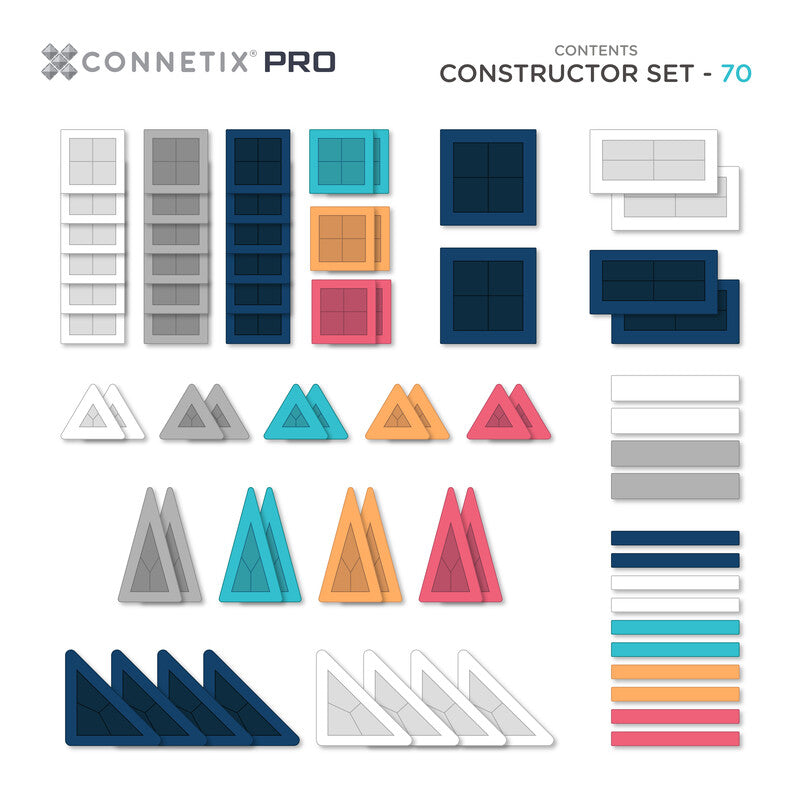 PRO Constructor Set 70 pc - Connetix
