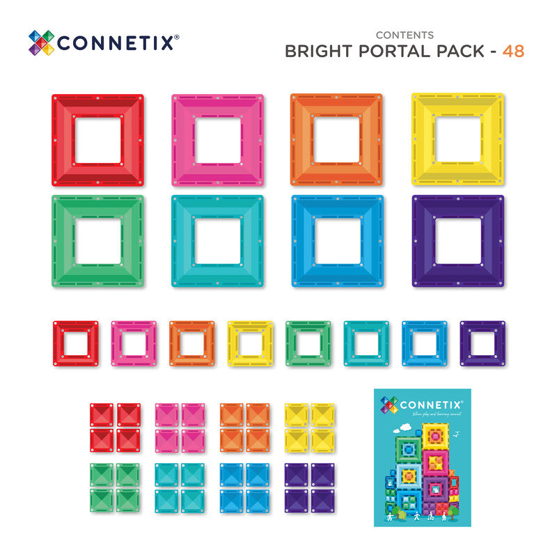 Bright Portal Pack 48 pc - Connetix