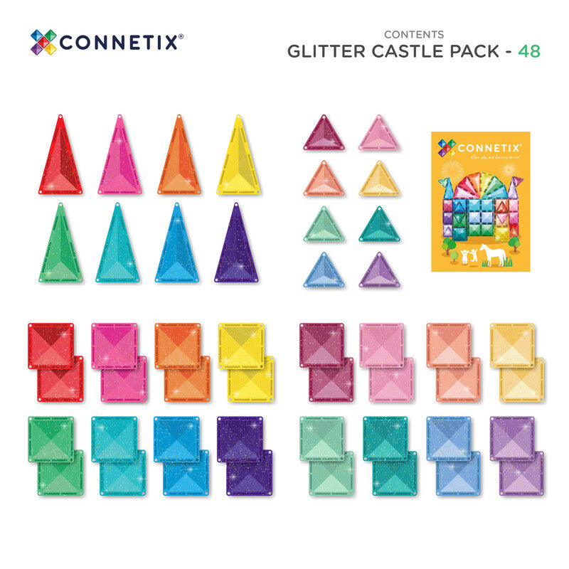 Glitter Castle Pack 48 pc - Connetix