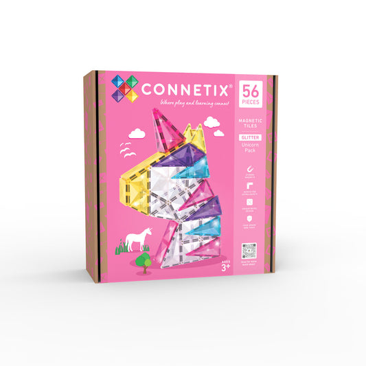 Glitter Unicorn Pack 56 pc - Connetix