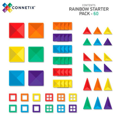 Rainbow Starter Pack 60 pc - Connetix