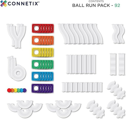 Rainbow Ball Run Expansion Pack 66 pc - Connetix