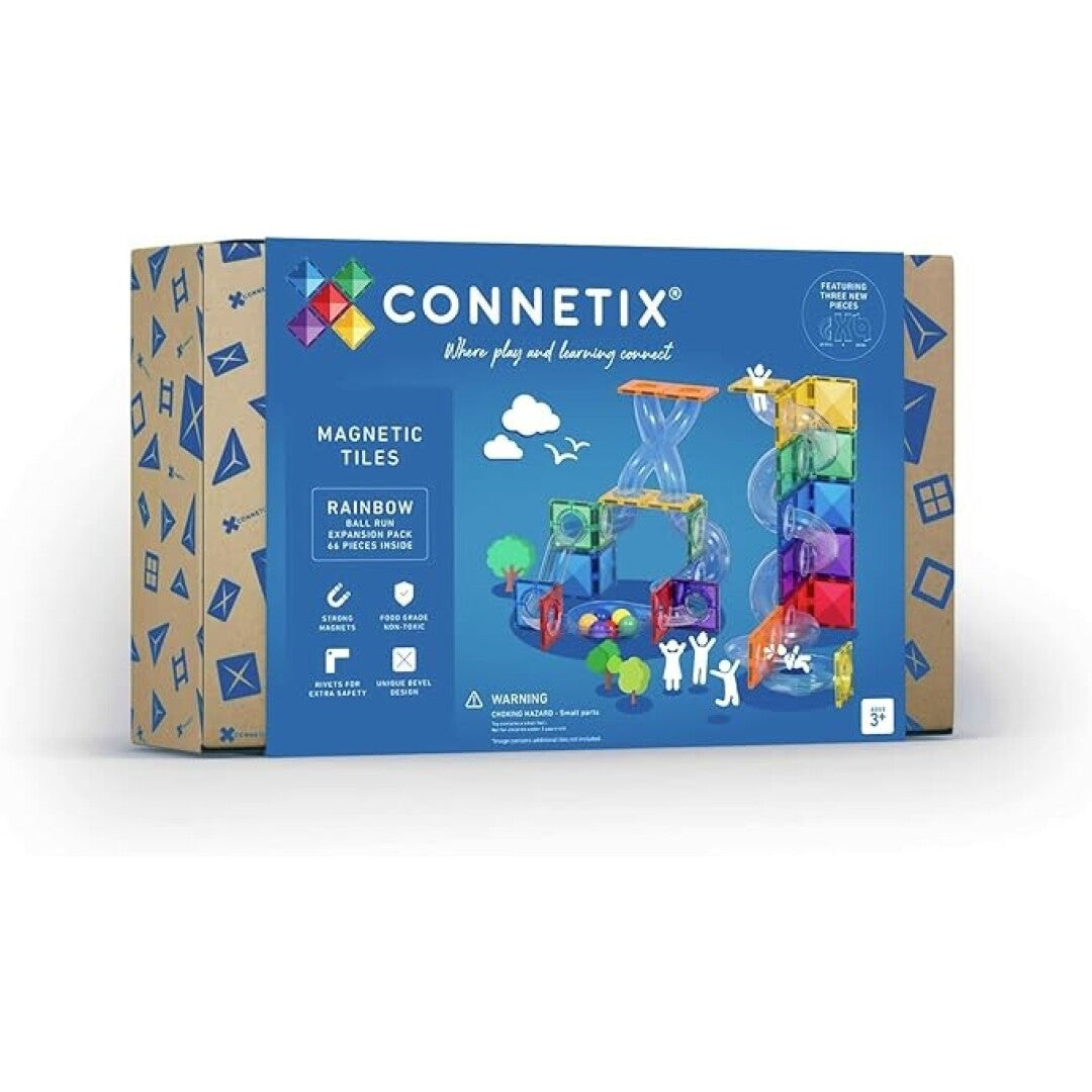 Rainbow Ball Run Expansion Pack 66 pc - Connetix