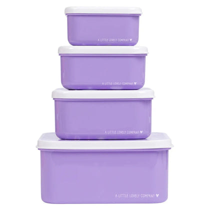 Set 4 cajitas almuerzo Unicorn Dreams - A Little Lovely Company