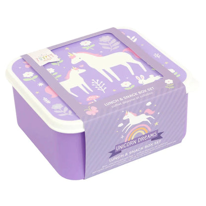 Set 4 cajitas almuerzo Unicorn Dreams - A Little Lovely Company